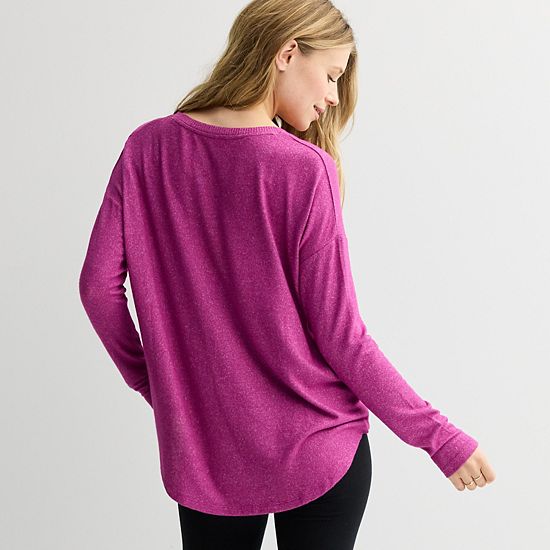  Women's Sonoma Goods For Life® Cozy V-Neck Tunic Tee