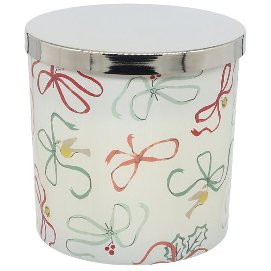  Sonoma Goods For Life® 12-oz. Holiday Bows Decal Candle