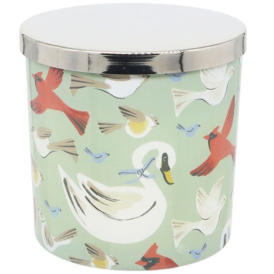  Sonoma Goods For Life® Balsam Fir Holiday Birds Decal Candle