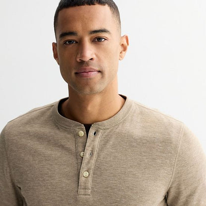  Men's Sonoma Goods For Life® Supersoft Double-Knit Henley Top