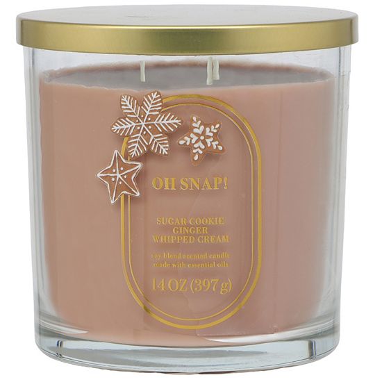  Sonoma Goods For Life® Oh Snap! Sugar Cookie Ginger Whipped Cream 14-oz. Large Candle Jar