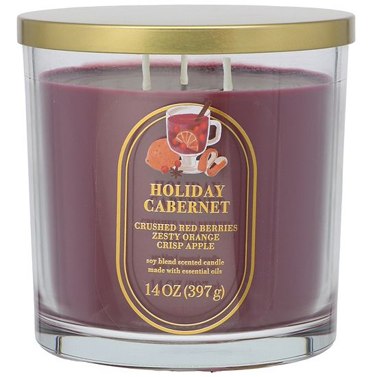  Sonoma Goods For Life® Holiday Cabernet 14-oz. Soy Blend Scented Candle
