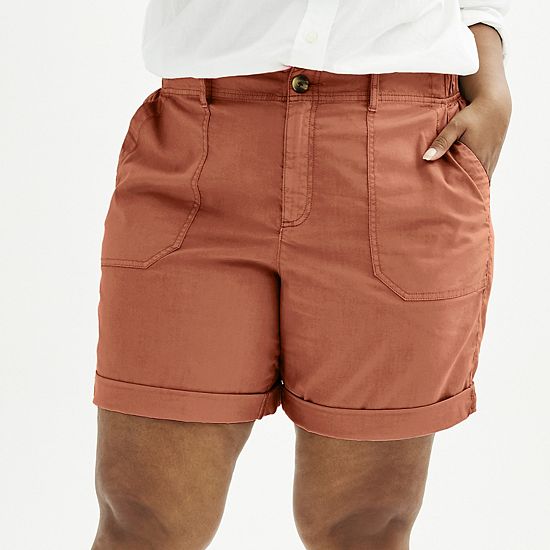  Plus Size Sonoma Goods For Life® Utility Bermuda Shorts