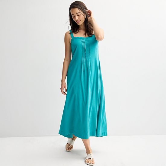  Women's Sonoma Goods For Life® Pintuck Tank Maxi Dress